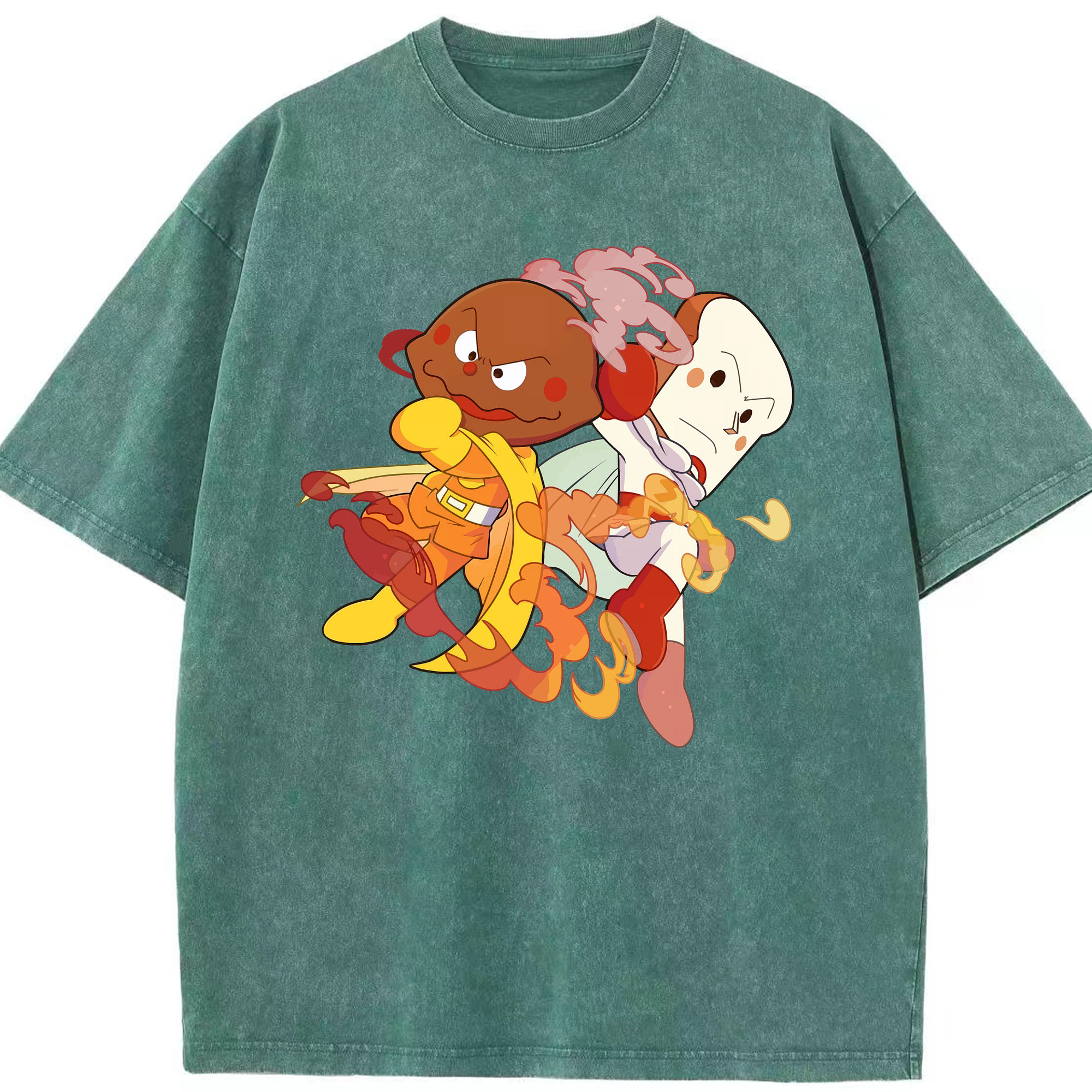 （画像用） アンパンマン Anpanman 綿100% ヴィンテージ風 半袖Tシャツ（フロントプリント）